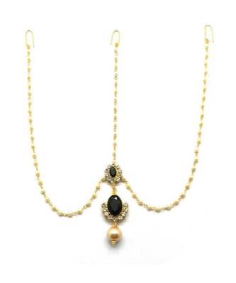 Black Gold Plated Maang Tikka 3