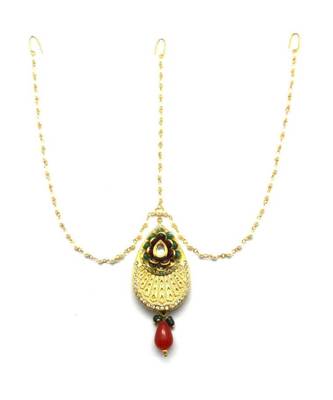 Multicolor Gold Plated Maang Tikka 1