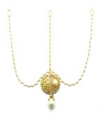 White Gold Plated Maang Tikka