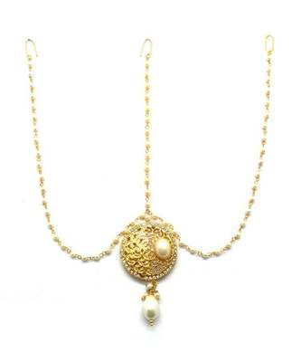 White Gold Plated Maang Tikka 2