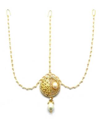 White Gold Plated Maang Tikka 3