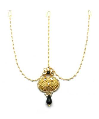 Black Gold Plated Maang Tikka 2