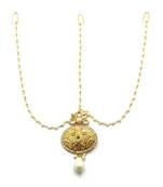 White Gold Plated Maang Tikka