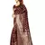 Maroon Woven Art Silk Saree With Blouse