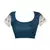 Navy Blue Woven Art Silk Saree With Blouse