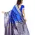Royal Blue Woven Art Silk Saree With Blouse