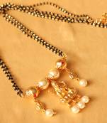 DIVINE GOLD TONE LAKSHMI MANGALSUTRA- dj12031