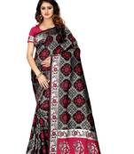Black Woven Banarasi Saree With Blouse