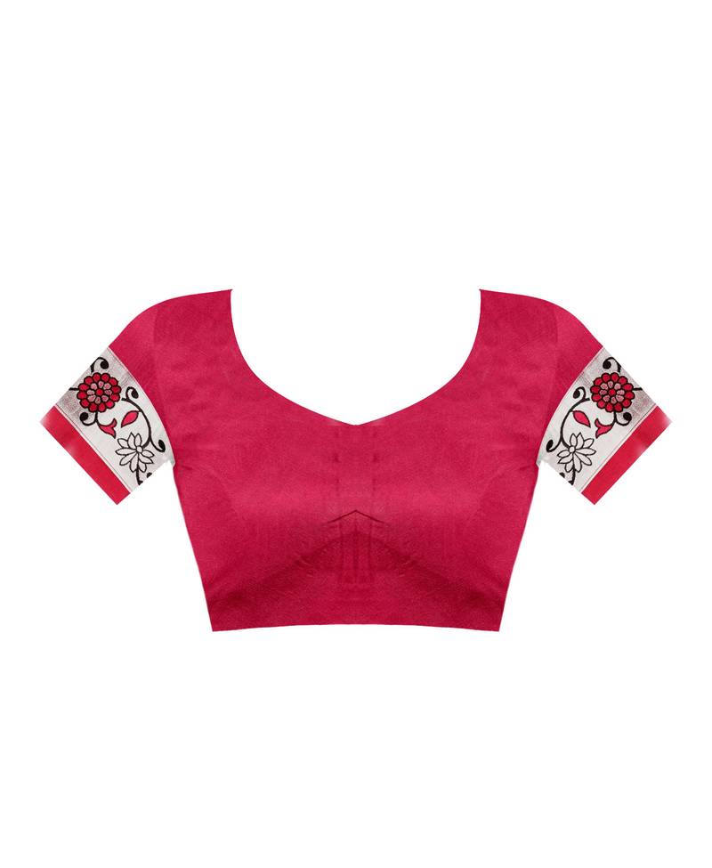 Black Woven Banarasi Saree With Blouse