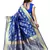 Royal Blue Woven Art Silk Saree With Blouse