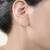 18K gold plated  bow earring for women