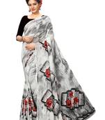 Multicolor printed Georgette saree with blouse