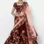 Amazing Maroon Colored Embroidered Velvet Designer Bridal Lehenga Choli For Wedding