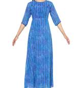 Royal Blue A-Line Maxi Dress