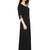 Black Jacket Rayon Maxi Dress
