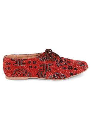 Women Brown Canvas Oxford Casual Shoes 4