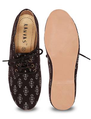 Women Blue Canvas Oxford Casual Shoes 1