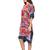 Red Multi Cold Shoulder Kaftan Dress