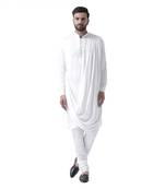 White Plain Pure Viscose Rayon Kurta Pajama