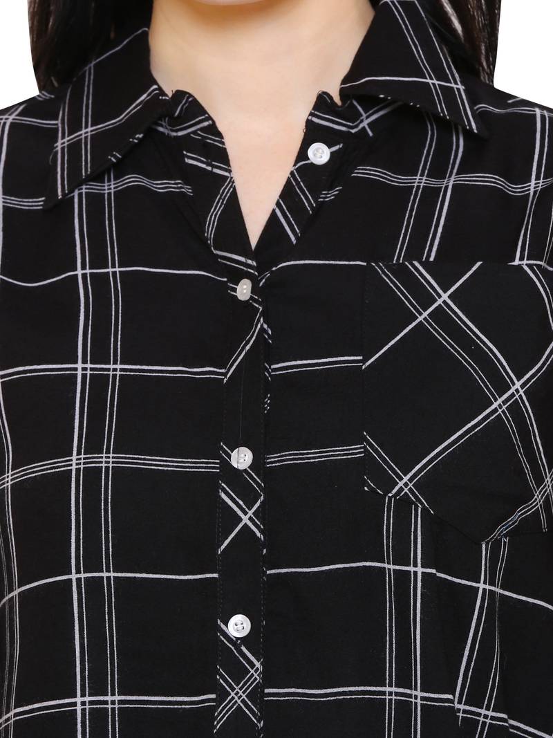 SHELLEY PAISLEY EXPLOSION BLACK WOMENS PRINTED SHIRT