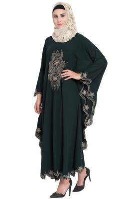 Black Plain Crepe Abaya 3