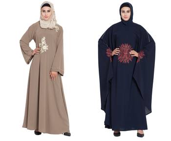 Crepe Combo Abaya (Set Of 2) 1