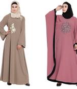 Crepe Combo Abaya (Set Of 2)