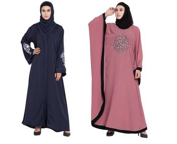 Crepe Combo Abaya (Set Of 2) 1
