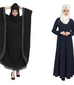 Crepe Combo Abaya (Set Of 2)