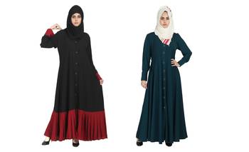 Crepe Combo Abaya (Set Of 2) 1