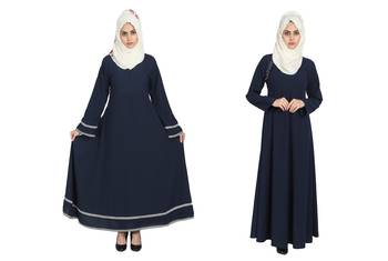 Crepe Combo Abaya (Set Of 2) 1