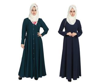 Crepe Combo Abaya (Set Of 2) 1