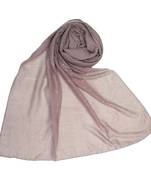 Purple  Embroidered Cotton Hijab