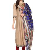 Janasya Multicolor printed art silk party-wear-kurtis