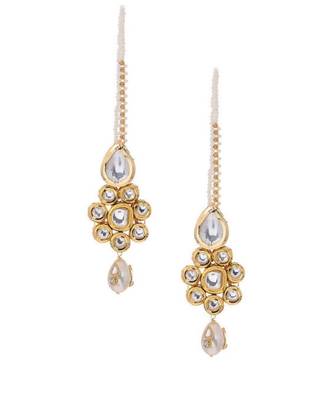 Kundan Choker In Pearl With Earrings 2