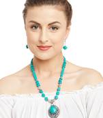 Green Plain Festival Necklace Sets