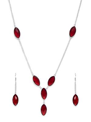 Silver Plain Casual Necklace Sets 3