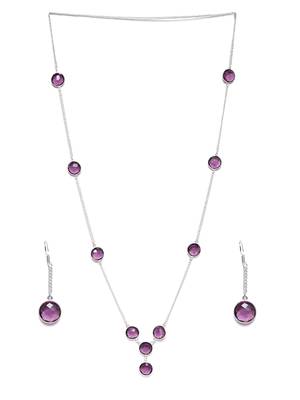 Silver Plain Party Necklace Sets 2