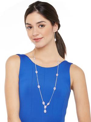 Silver Plain Bridal Necklace Sets 1