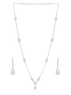 Silver Plain Bridal Necklace Sets 2