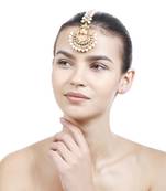 Gold Kundan Bridal Maang Tikka
