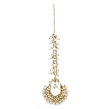 Gold Kundan Bridal Maang Tikka 2