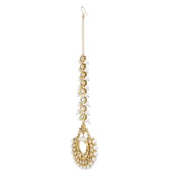 Gold Kundan Bridal Maang Tikka 3