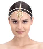 Gold Bridal Kundan Maang Tikka