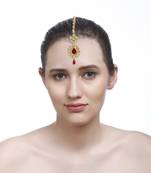 Gold Kundan Casual Maang Tikka