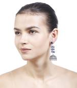 Blue Wedding Plain Danglers Drops