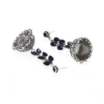 Blue Wedding Plain Danglers Drops 2