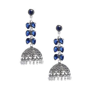 Blue Wedding Plain Danglers Drops 3