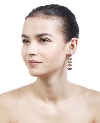 Brown Plain Party Danglers Drops 1