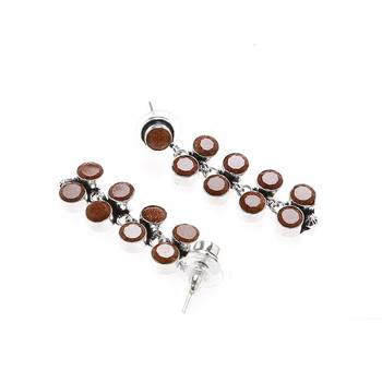 Brown Plain Party Danglers Drops 2
